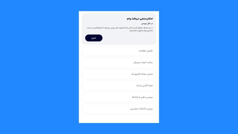 مراحل دریافت وام دیجیپی